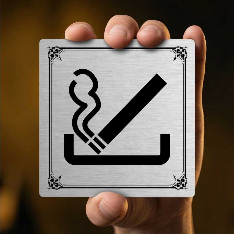 Kuřárna, 118x118mm, stříbrná, Utah